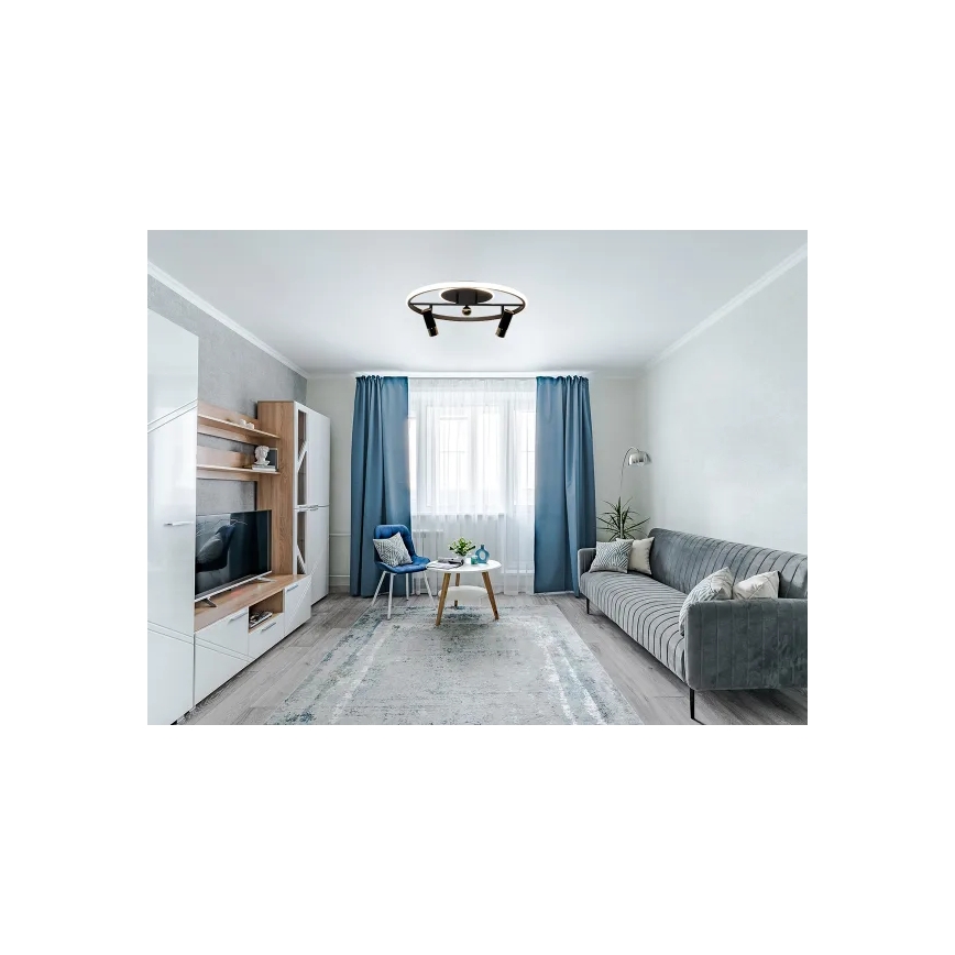 Plafonnier à intensité variable LED/60W/230V 3000-6500K noir + télécommande