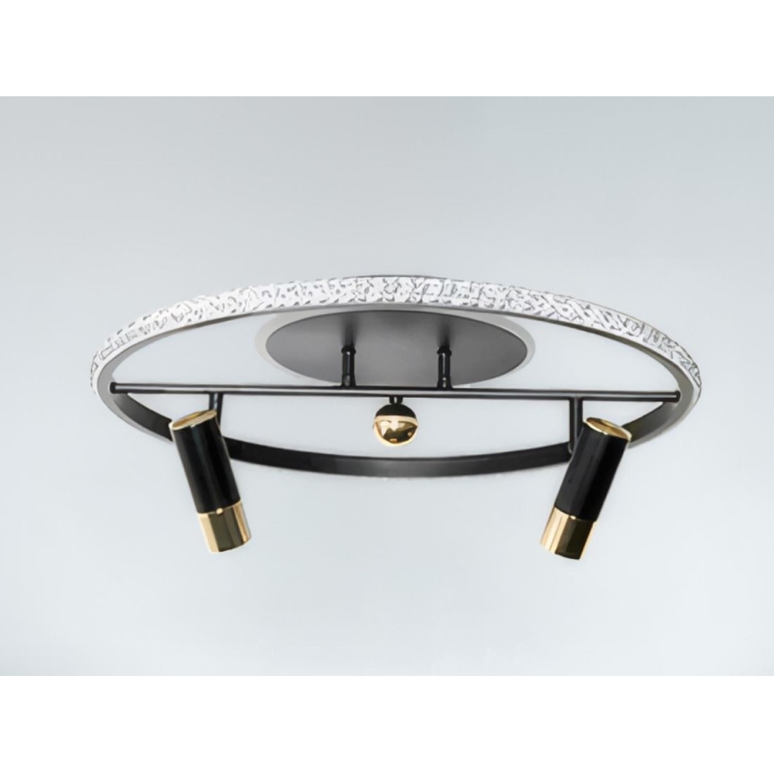 Plafonnier à intensité variable LED/60W/230V 3000-6500K noir + télécommande
