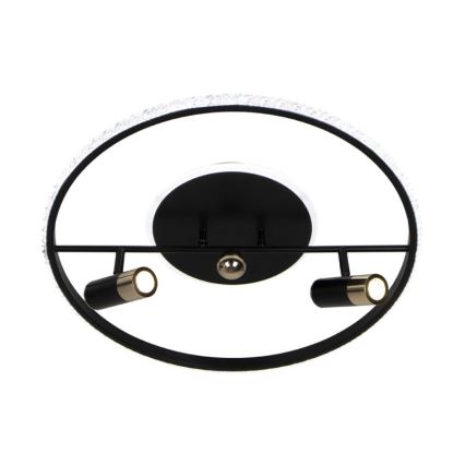 Plafonnier à intensité variable LED/60W/230V 3000-6500K noir + télécommande