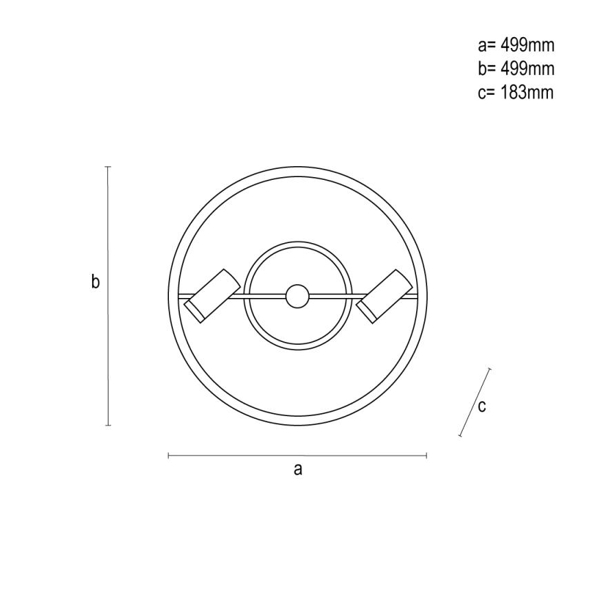 Plafonnier à intensité variable LED/60W/230V 3000-6500K noir + télécommande
