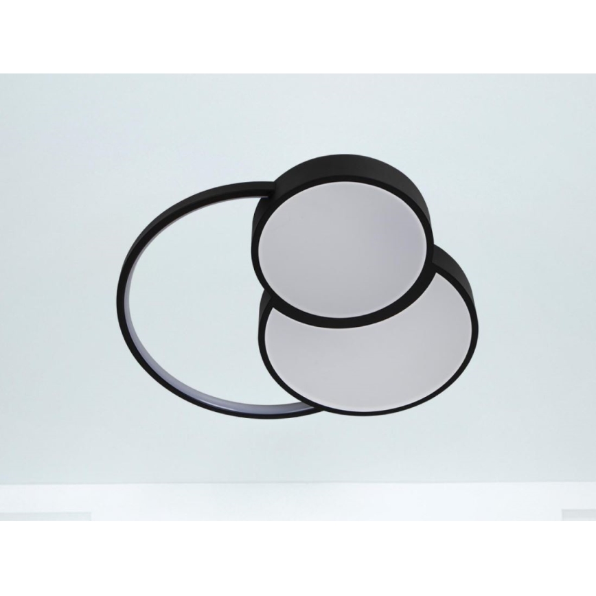 Plafonnier à intensité variable LED/60W/230V 3000-6500K noir + Télécommande