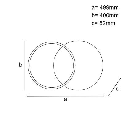 Plafonnier à intensité variable LED/60W/230V 3000-6500K + télécommande