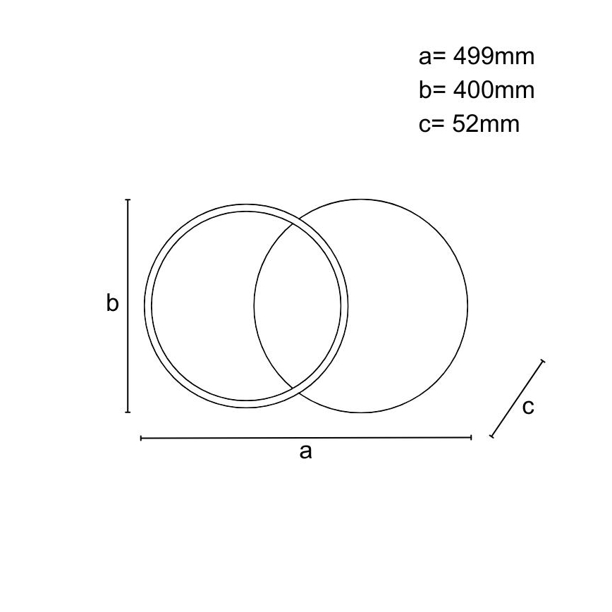 Plafonnier à intensité variable LED/60W/230V 3000-6500K + télécommande
