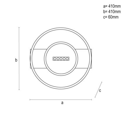 Plafonnier à intensité variable LED/60W/230V 3000-6500K + Télécommande