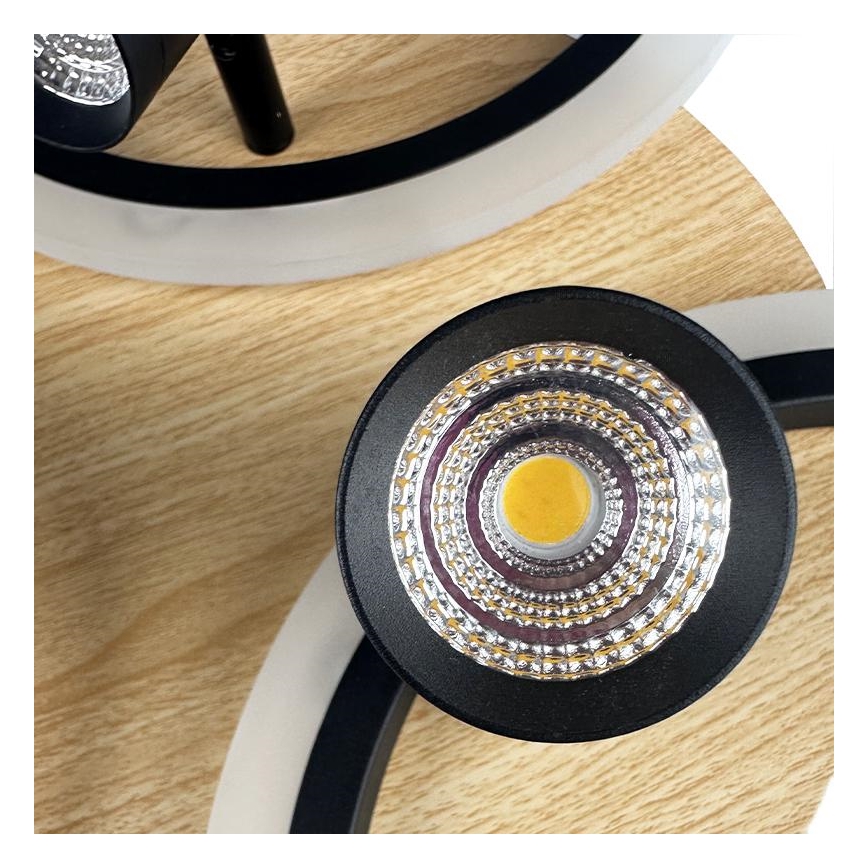 Plafonnier à intensité variable LED/70W/230V 3000-6500K noir/marron + télécommande