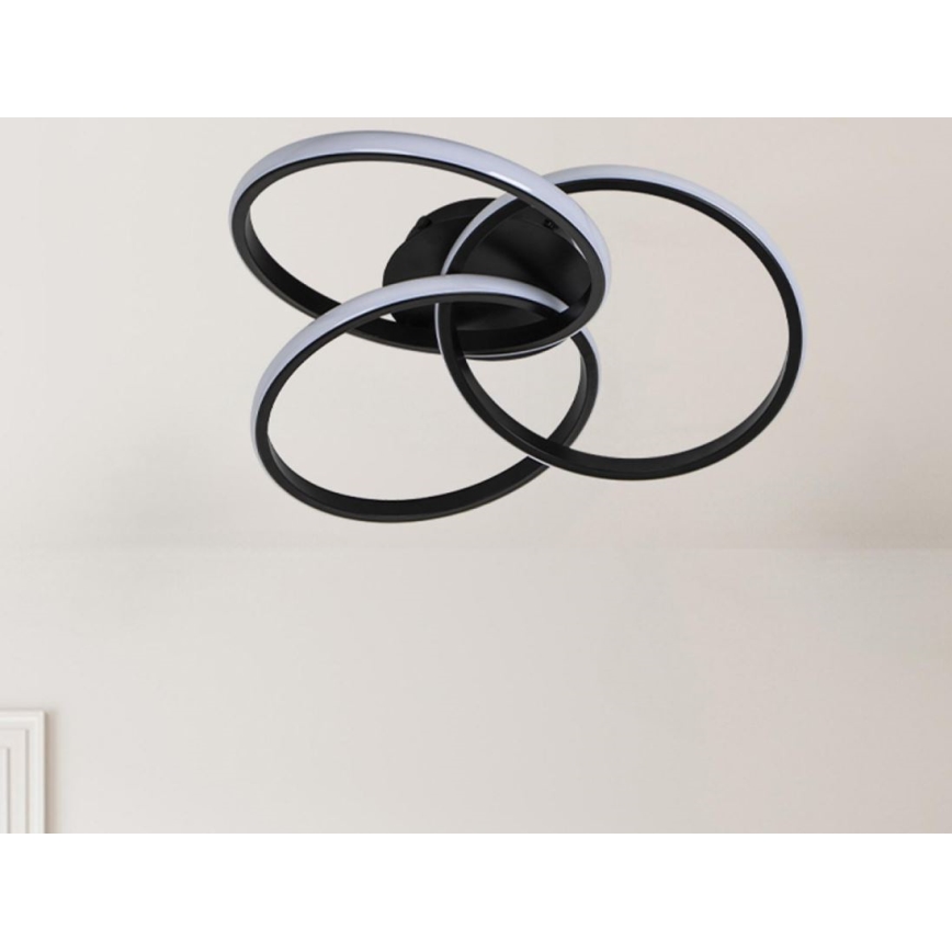 Plafonnier à intensité variable LED/70W/230V 3000-6500K noir + télécommande