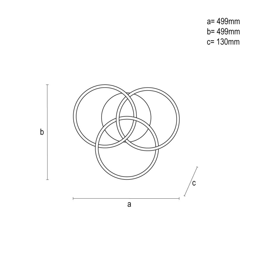 Plafonnier à intensité variable LED/70W/230V 3000-6500K noir + télécommande