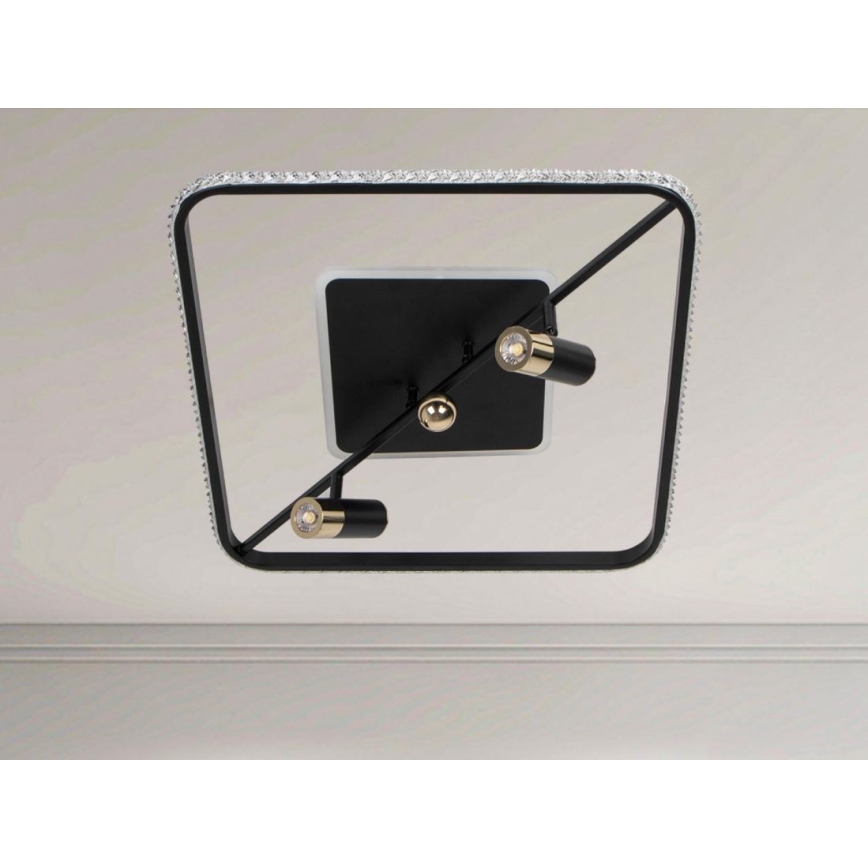 Plafonnier à intensité variable LED/70W/230V 3000-6500K noir + Télécommande