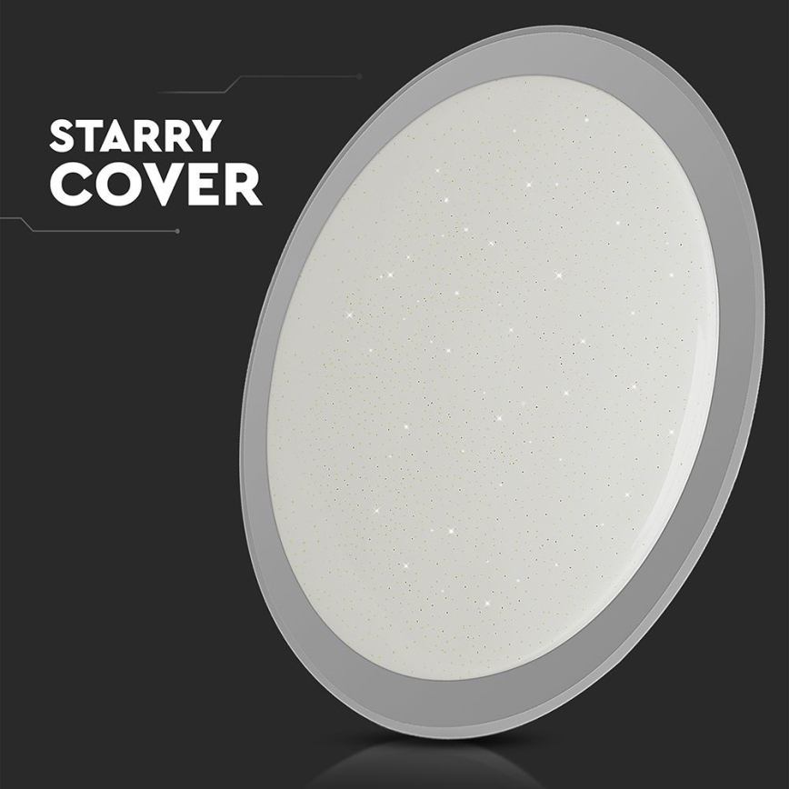 Plafonnier à intensité variable LED/72W/230V 3000-6500K d. 67 cm blanc + télécommande
