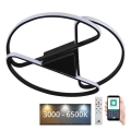 Plafonnier à intensité variable LED/75W/230V 3000-6500K noir + télécommande