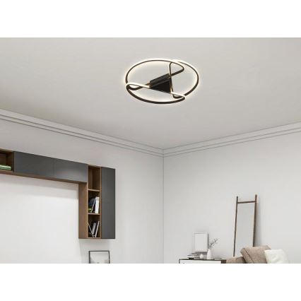 Plafonnier à intensité variable LED/75W/230V 3000-6500K noir + télécommande