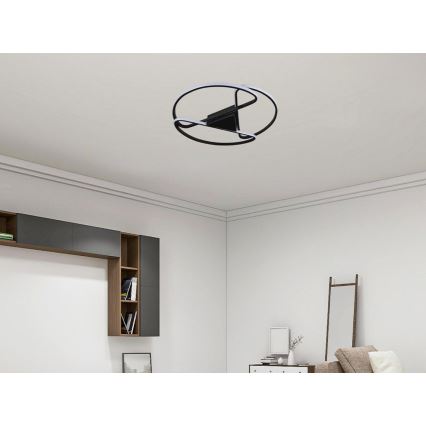 Plafonnier à intensité variable LED/75W/230V 3000-6500K noir + télécommande