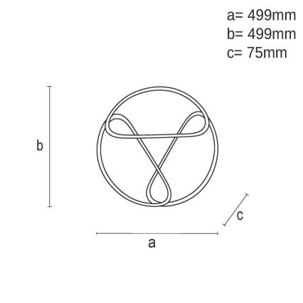 Plafonnier à intensité variable LED/75W/230V 3000-6500K noir + télécommande