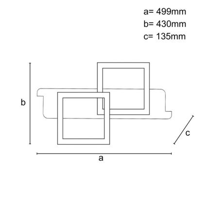 Plafonnier à intensité variable LED/85W/230V 3000-6500K chêne + télécommande