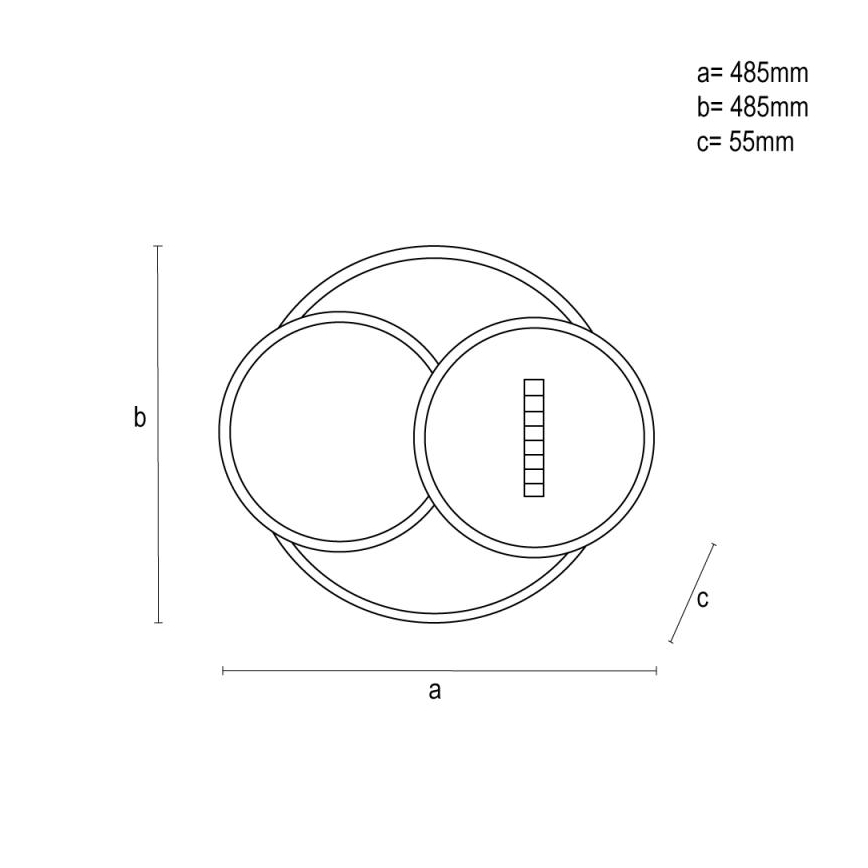 Plafonnier à intensité variable LED/90W/230V 3000-6500K blanc + télécommande