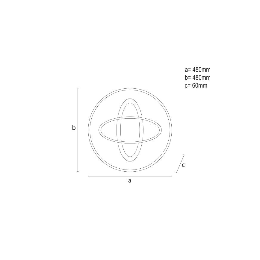 Plafonnier à intensité variable LED/90W/230V 3000-6500K + Télécommande