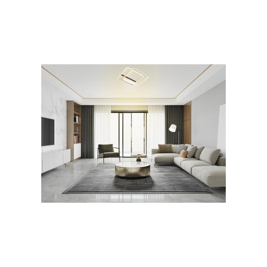 Plafonnier à intensité variable LED/95W/230V 3000-6500K blanc + télécommande