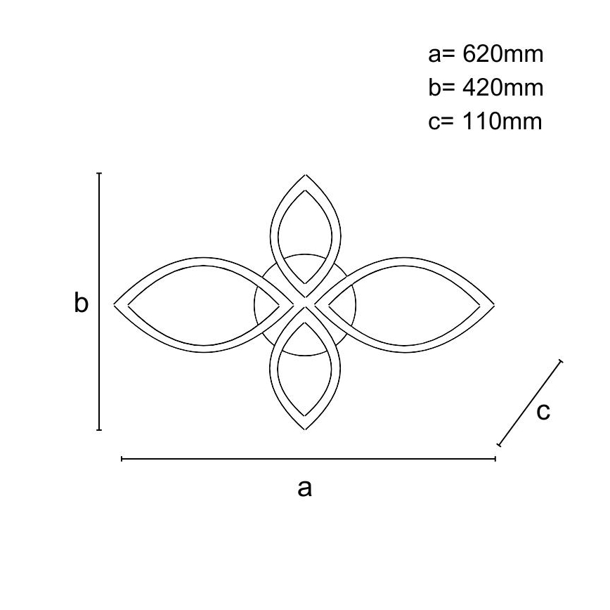 Plafonnier à intensité variable LED/95W/230V 3000-6500K + télécommande