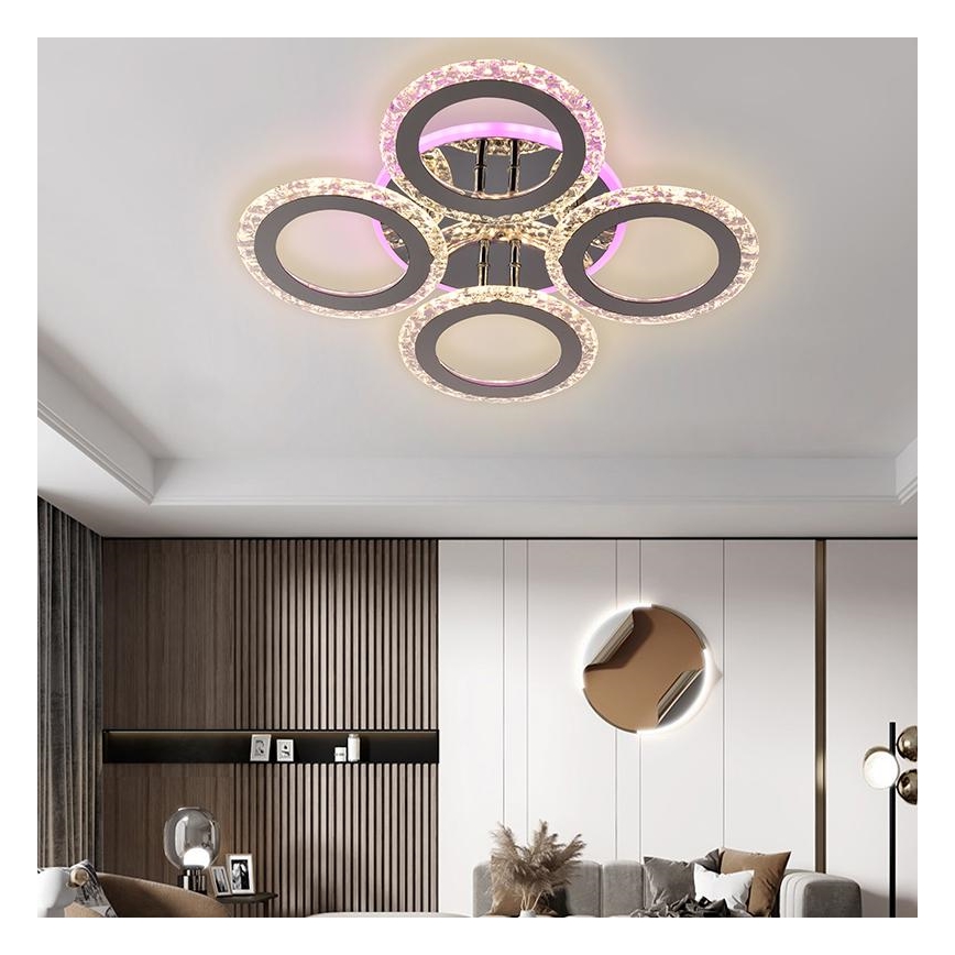 Plafonnier à intensité variable LED RGB LED/55W/230V 3000-6500K + Télécommande
