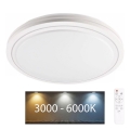 Plafonnier à intensité variable salle de bain MARIAN LED/72W/230V d. 48 cm 3000-6000K IP44 + télécommande