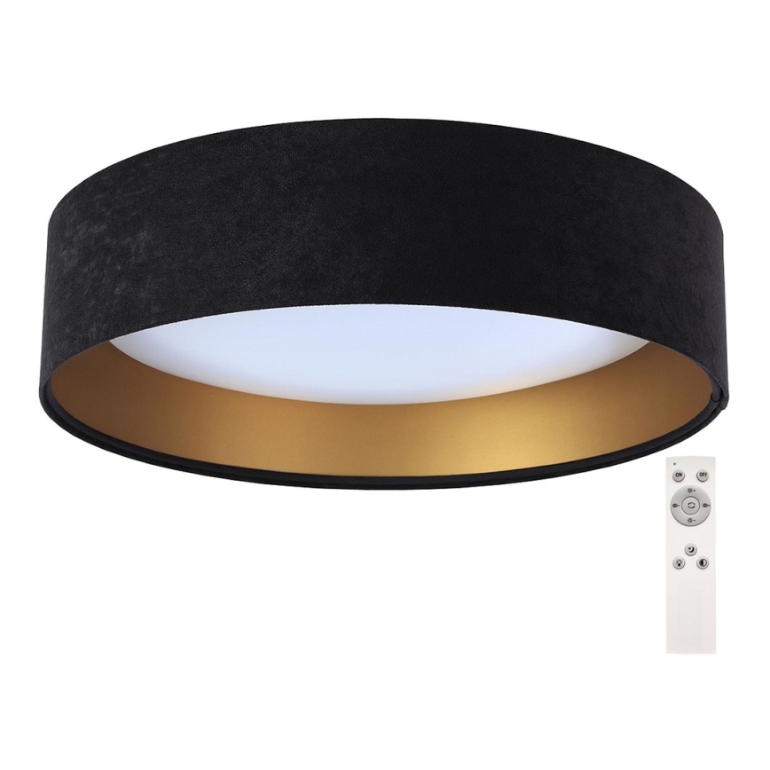 Plafonnier à intensité variable SMART GALAXY LED/24W/230V d. 44 cm noir/doré 3000-6500K + télécommande