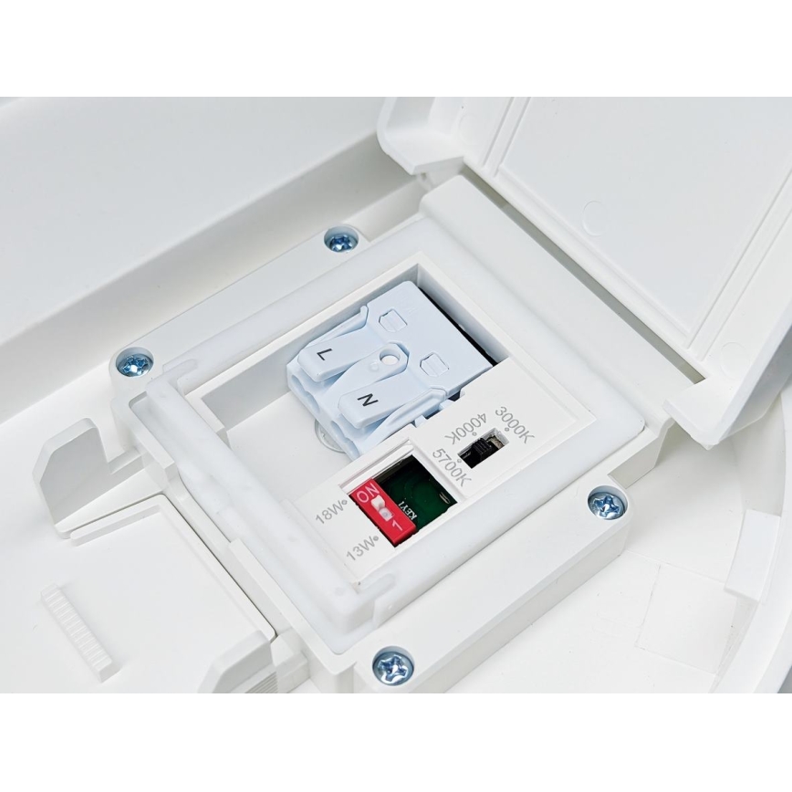 Plafonnier à intensité variable salle de bain VARIO LUMO LED/13/18W/230V 3000/4000/5700K d. 36 cm IP44 blanc