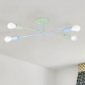 Plafonnier à montage en surface CAMBRIDGE 4xE27/15W/230V vert/bleu