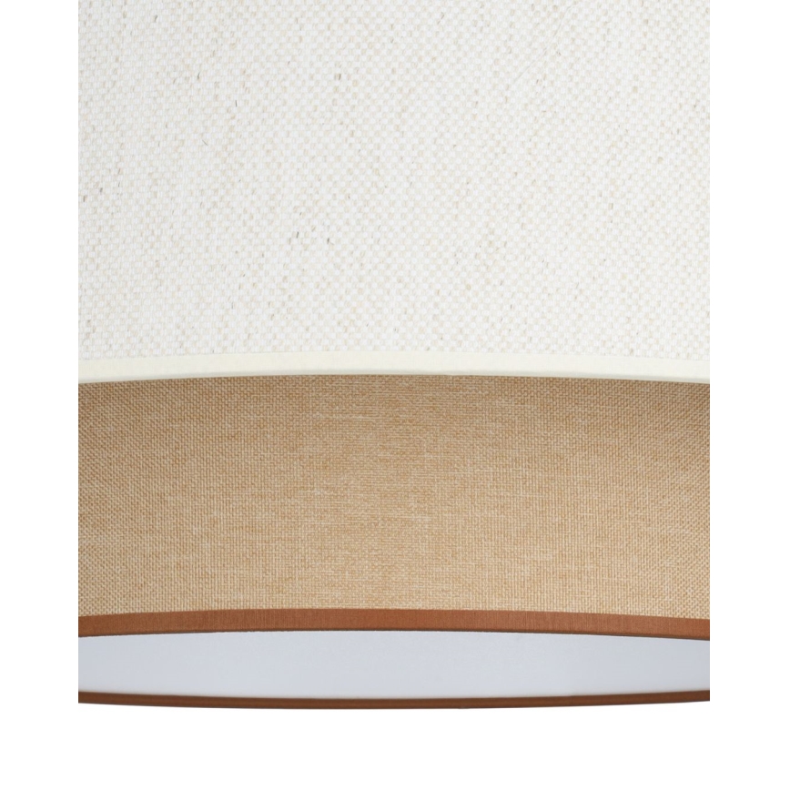 Plafonnier affleurant NATIA 1xE27/60W/230V Ø 45 cm blanc/marron