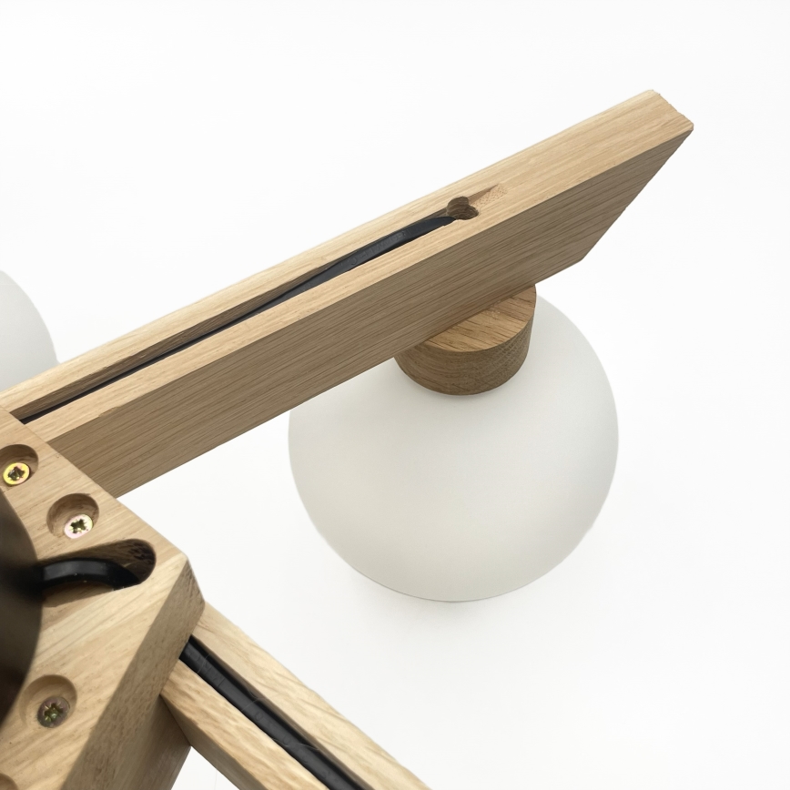 Plafonnier ANTONIO 5xG9/5W/230V chêne/blanc