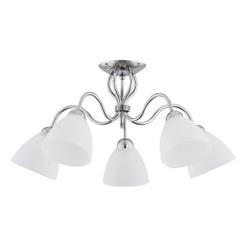 Plafonnier ARIEL 5xE27/15W/230V chrome brillant