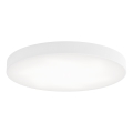 Plafonnier avec capteur de mouvement et détecteur crépusculaire CLEO 6xE27/24W/230V Ø 80 cm blanc