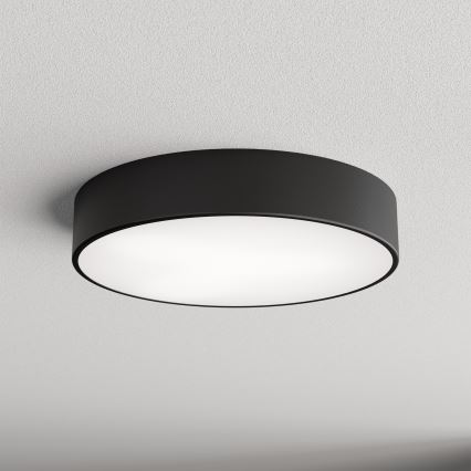 Plafonnier CLEO avec détecteur de mouvement et capteur crépusculaire 3xE27/24W/230V Ø 40 cm noir
