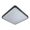 Plafonnier avec détecteur WILTON LED/24W/230V 37,5x37,5 cm anthracite