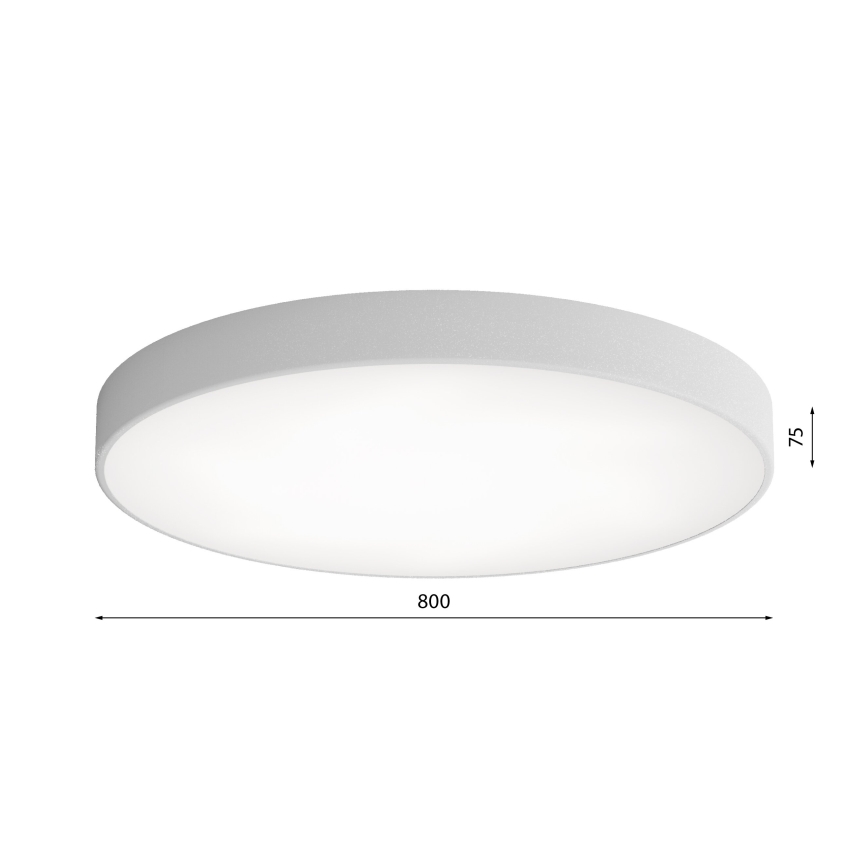 Plafonnier avec un détecteur CLEO 6xE27/24W/230V d. 80 cm gris