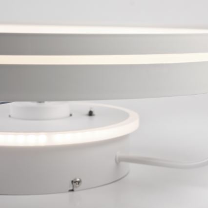 Plafonnier à intensité variable avec ventilateur FARGO LED/37W/230V blanc + télécommande
