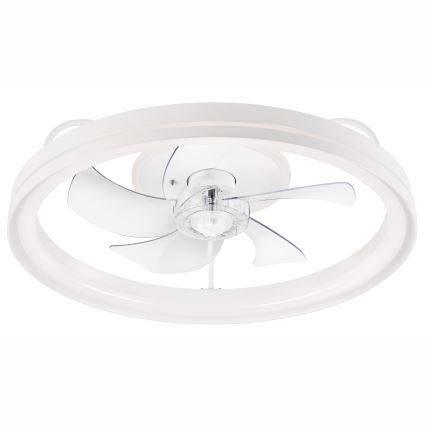 Plafonnier à intensité variable avec ventilateur FARGO LED/37W/230V blanc + télécommande