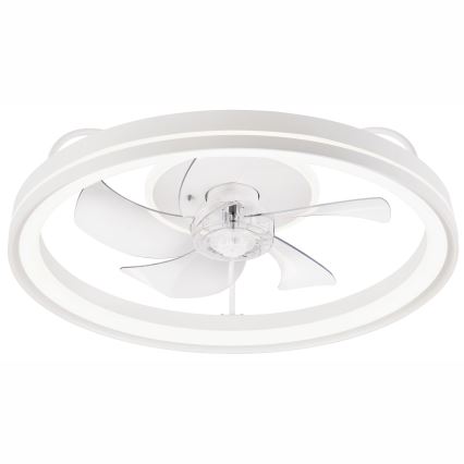 Plafonnier à intensité variable avec ventilateur FARGO LED/37W/230V blanc + télécommande