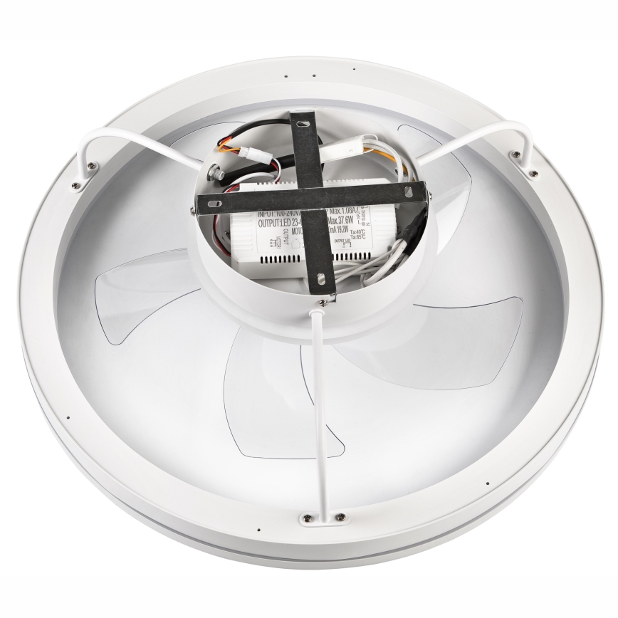 Plafonnier à intensité variable avec ventilateur FARGO LED/37W/230V blanc + télécommande