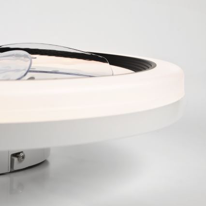 Plafonnier à intensité variable avec ventilateur GEMMA LED/37W/230V blanc + télécommande
