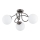 Plafonnier BANKO 3xE14/10W/230V noir chrome brillant