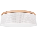 Plafonnier BENITA 4xE27/25W/230V d. 58 cm crème/chêne