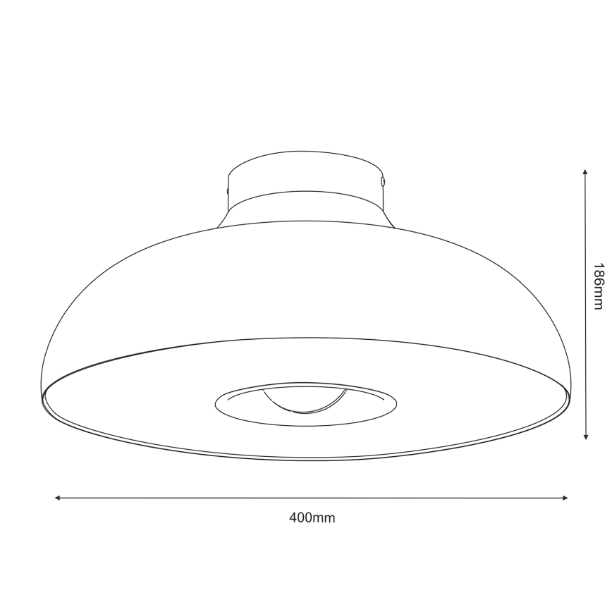 Plafonnier BILBAO 1xE27/15W/230V beige