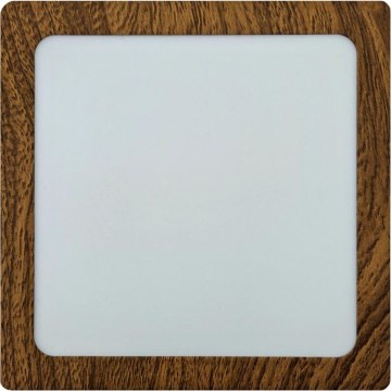 Plafonnier BLOCK LED/12W/230V 4200K 16,3x16,3 cm marron