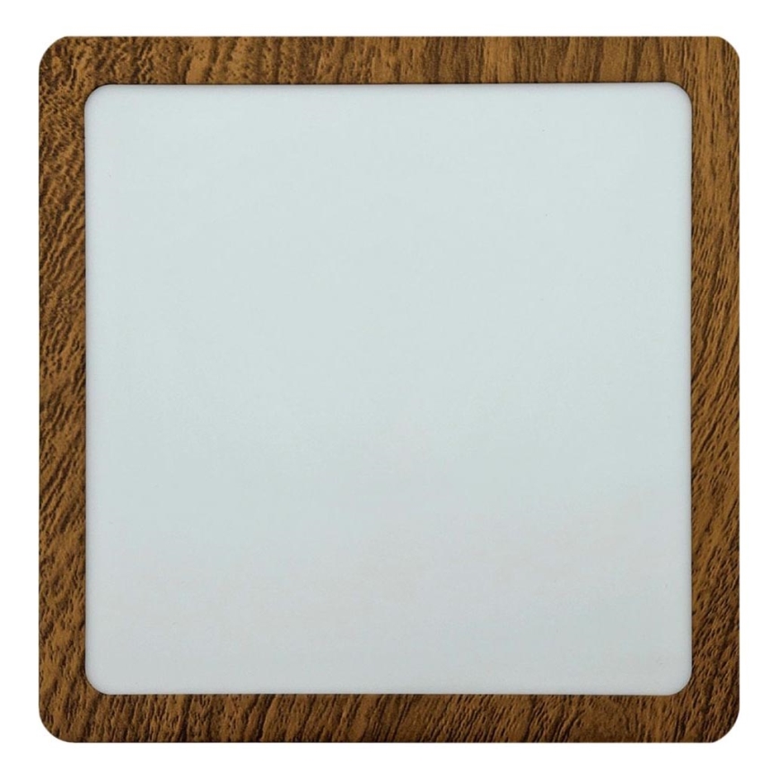 Plafonnier BLOCK LED/18W/230V 4200K 22x22 cm marron