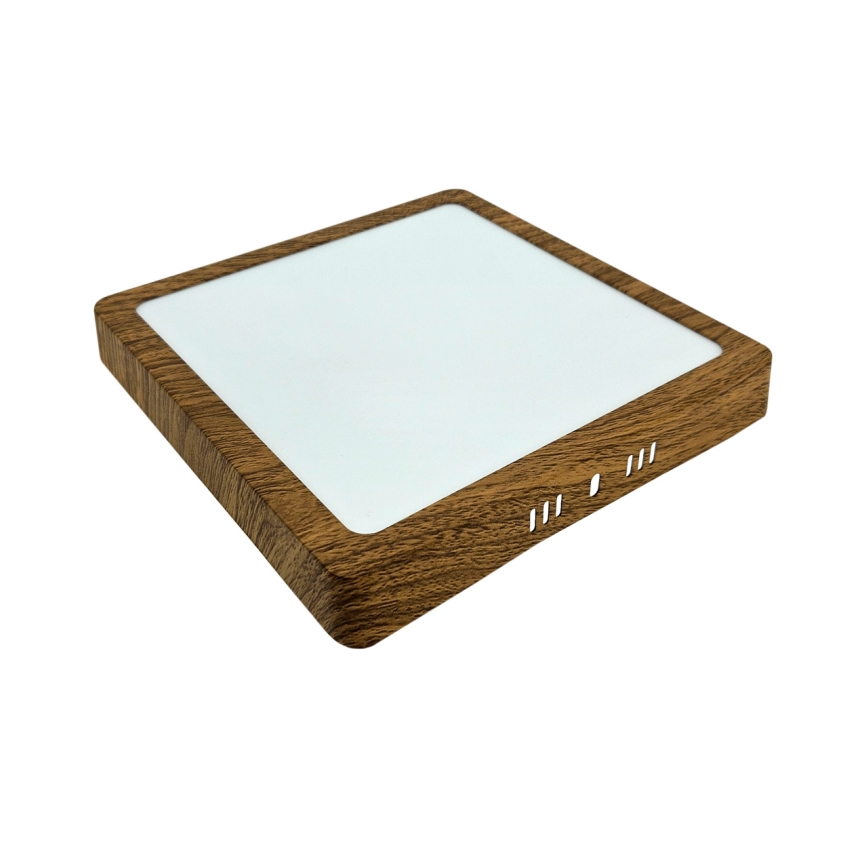 Plafonnier BLOCK LED/18W/230V 4200K 22x22 cm marron