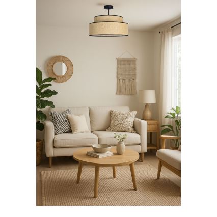 Plafonnier BOHO 1xE27/60W/230V beige