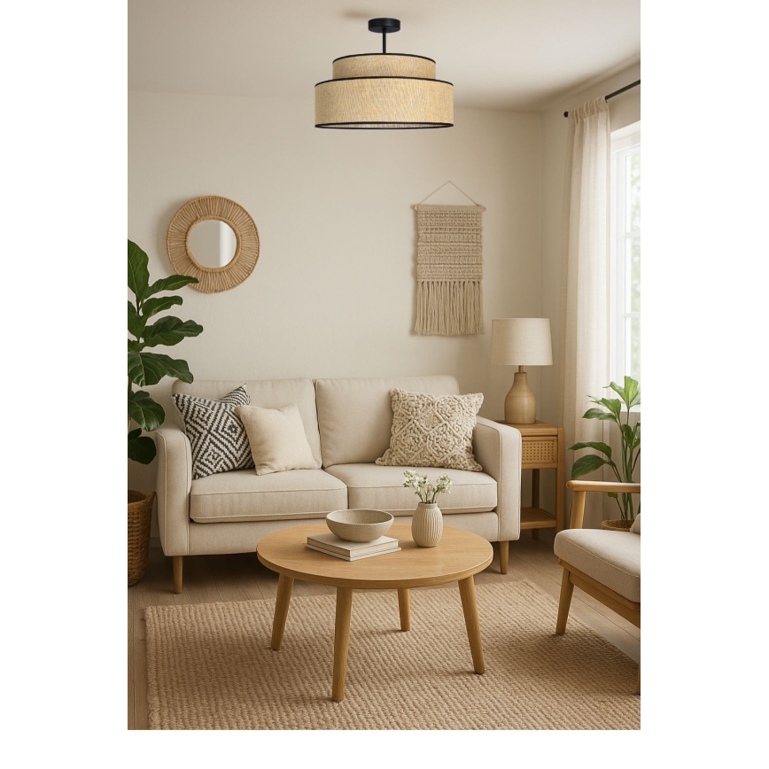 Plafonnier BOHO 1xE27/60W/230V beige