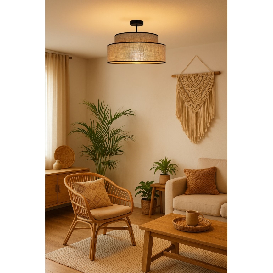 Plafonnier BOHO 1xE27/60W/230V beige