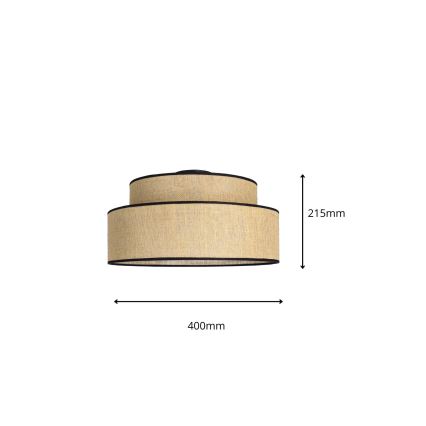Plafonnier BOHO 1xE27/60W/230V d. 40 cm beige