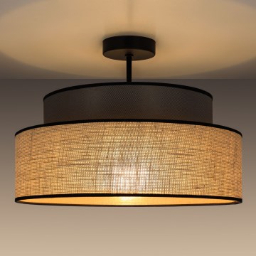 Plafonnier BOHO 1xE27/60W/230V d. 40 cm marron/beige